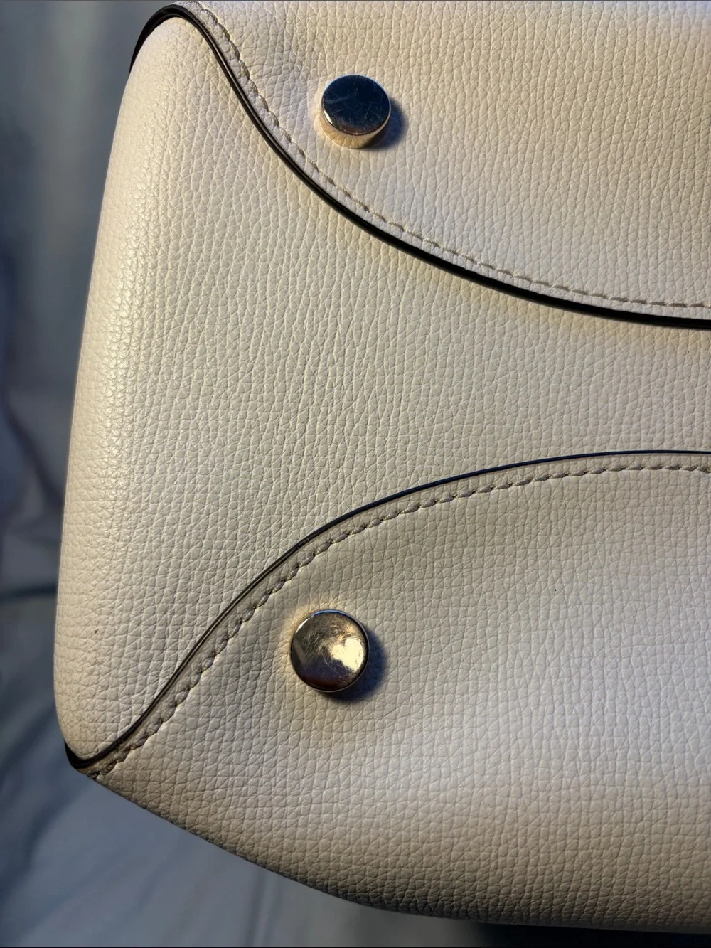 Kate Spade Cream Leather 13” Laptop Work Tote with dust bag
